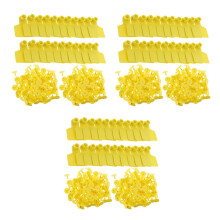 300Pcs Durable Yellow Livestock Ear Tags Practical Tpu Animal Id Tags