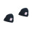 2Pièces Bonnet Noir Tricoté Bébé Pour Photos 3