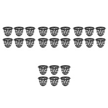 24Pcs Black Tpe Billiard Table Pocket Drop Basket Storage Holder