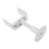Height Adjustable Steel Radiator Floor Support Bracket in White 1