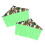 10Pcs Easy Install Cotton Small Pet Hideout Light Green Cage Tent 2