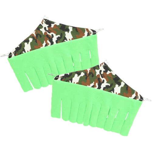 10Pcs Easy Install Cotton Small Pet Hideout Light Green Cage Tent 1