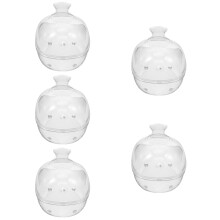 5Pcs Transparent Plastic Hamster Sand Bath Box Home Small Pet Bathtub