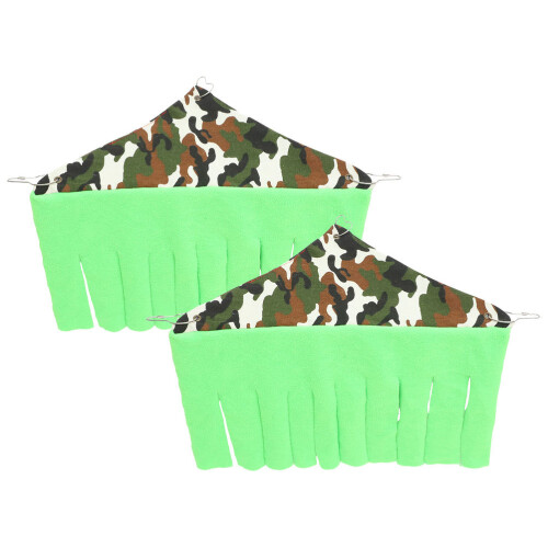 10Pcs Easy Install Cotton Small Pet Hideout Light Green Cage Tent 2