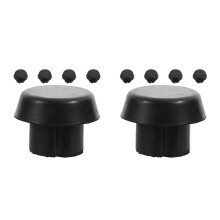 10Pcs Black ABS Cue Stopper End Caps Pool Billiard Cue Repair Parts