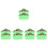 10Pcs Easy Install Cotton Small Pet Hideout Light Green Cage Tent 7