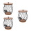 3Pcs Iron Coffee Bars Accessory Storage Basket with Elegant Design 1