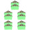 10Pcs Easy Install Cotton Small Pet Hideout Light Green Cage Tent 8