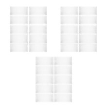 30Pcs Clear Acrylic Bag Boards Durable Rectangle Bases for Weaving