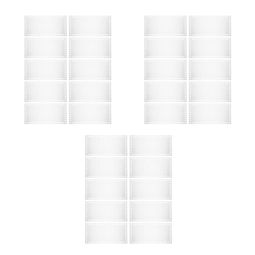 30Pcs Clear Acrylic Bag Boards Durable Rectangle Bases for Weaving