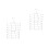 2Pcs Space Saving 8-Layer Bra Holder Organizer Silver Stainless Steel 1