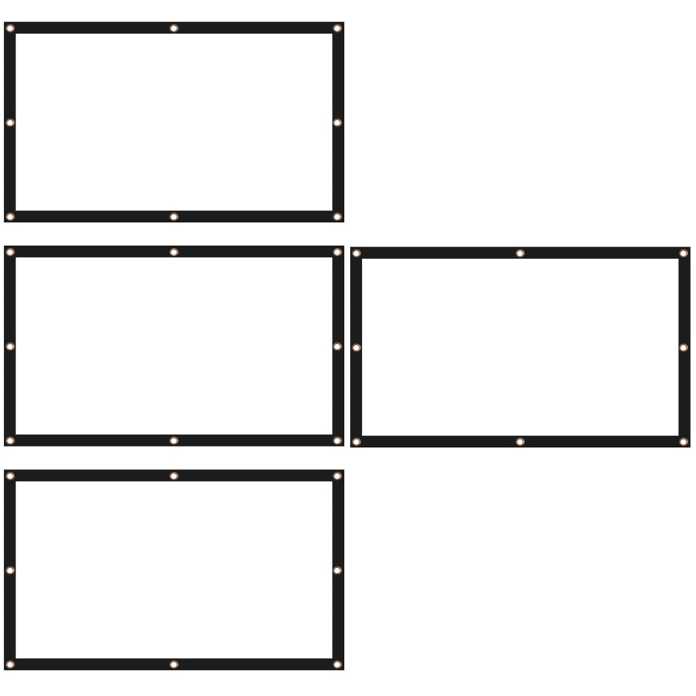 4Pcs Multi Use Foldable Projector Screen Portable Home Theater Camping 3703380634694