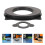 4Pcs Easy Install Car Door Speaker Spacer Gaskets Black for 9