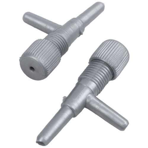 Aquarium Fish Oxygen Air  Tubing Flow Control Valve 80 Pcs Gray