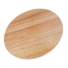 Wooden Round Stool Top: Natural Finish Replacement For Bar Stools