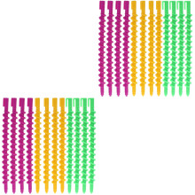 40Pcs Durable Plastic Spiral Perm Rods Hair Rollers for Secure Curls