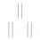 3Pairs Blue Double-Head Maple Drum Mallets Felt Head for Timpani 1