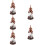 5Pcs Small Vintage Alloy Perfume Bottles Decorative Refillable Holder 1