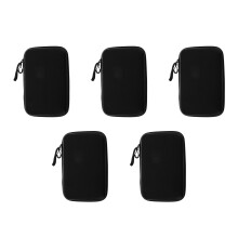 5Pcs Large Capacity Table Tennis Bat Holder Black Eva Storage Bag
