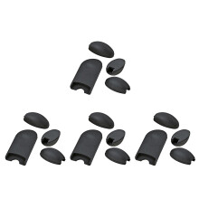 4Sets Saxophone Silicone Thumb Covers Black Finger Pads
