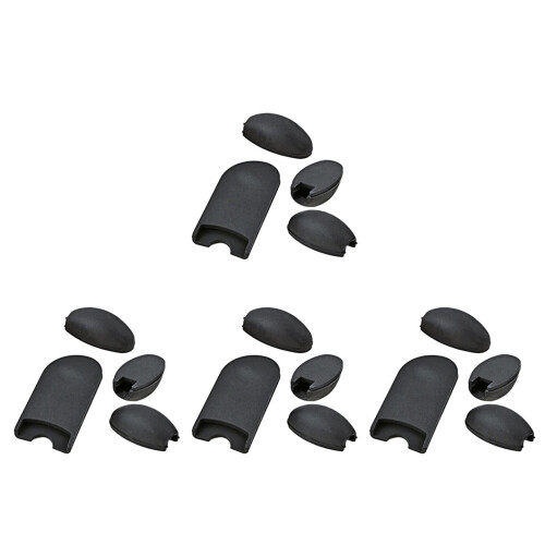 4Sets Saxophone Silicone Thumb Covers Black Finger Pads