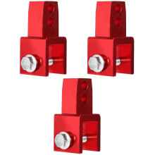 3Pcs Red Motorcycle Shock Absorbers Aluminum Rear Riser Accessory