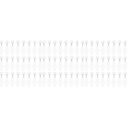 90 Sets Key Chain Tag Sublimation Alloy 2