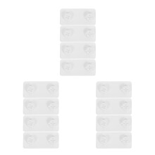 6Pairs White Iron Pegboard Mounting Clips for Kitchen and Garage