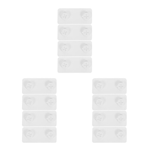 6Pairs White Iron Pegboard Mounting Clips for Kitchen and Garage
