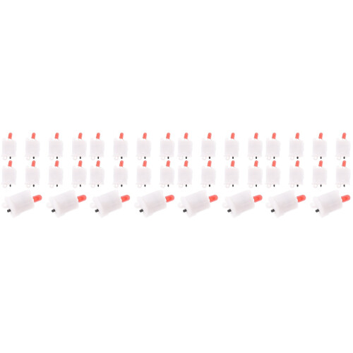 48Pcs Mini Luminous LED Lights White Plastic DIY Party Lanterns