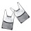 Raindrops 2pcs Waterproof Sport Backpack Black Pvc For Swimmers 1