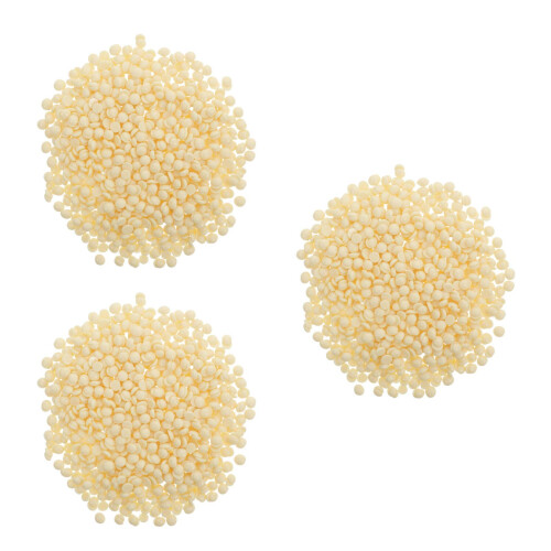 3Pièces Cire Dure Beige Pour Épilation Corps Poils Résistants 2