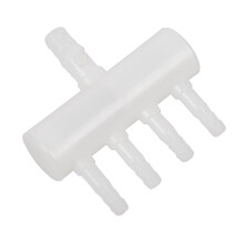 2PCS 4 Way Aquarium Oxygen Tube Fitting Splitter with Aquarium Air Flow Splitter Fish Tank Air Control Valve