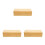 3Pcs Orange Bamboo Covered Utensil Tray Multipurpose Kitchen Organizer 1