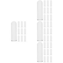 40Pcs Reusable Glass Straw Covers Clear Straw Tip Protectors