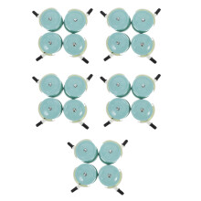 20Pcs Universal Stroller Wheels Sky-Blue PP 360 Swivel Quiet Use