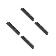 4Pcs High Purity Graphite Ingot Mold Set Metal Smelting Jewelry Black