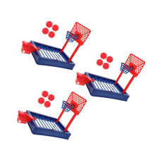 3Sets Portable Mini Basketball Game Plastic Finger Toy for Children
