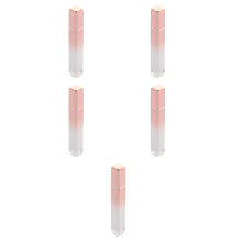 5St Mini Roze Lipgloss Doseerflesjes Van Plastic Voor Lipgloss En