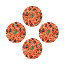 4Pcs Soft Plush Pizza Blanket Multi Use Wearable Warm Throw for Home