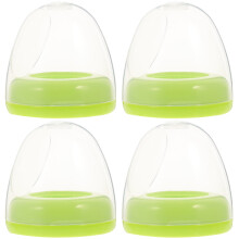 4Pcs Baby Bottle Caps PP Dome Covers and Rings