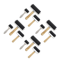 12Pcs Assorted Color Rubber Printmaking Rollers for Craft and Painting