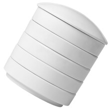 5Pcs Durable White Ceramic Paint Trays Ink Dishes for Artists