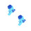 2Sets Plastic Blue Electric Bubble Maker Bubble Blower for Kids 1