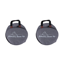 2St Grijs Borduurtas Oxford Stof Organizer Voor Borduurprojecten