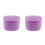 2Pcs Violet Pc Retainer Caring Case Portable Denture Cleaning Box 1