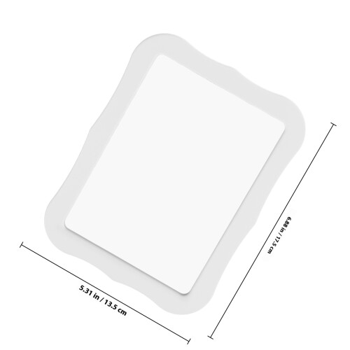 5Pcs Portable Magnetic Locker Mirrors White Ps for Makeup 2