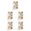 5Pcs Portable Magnetic Locker Mirrors White Ps for Makeup 11