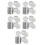 40Pcs Silver Artwork Iron Candy Container Multi-Functional Storage Box 1