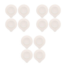 12Pcs Heat Resistant Silicone Placemats with Suction Cups for Children